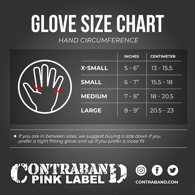 Contraband Pink Label 5237 Womens Designer Workout Gloves | Sugar Skull Print w/Grip-Lock™ Padding (Gray, Large)
