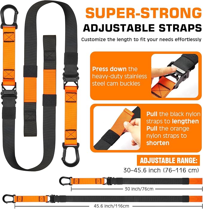 Home Resistance Training Kit, Suspension Trainer Straps with Adjustable Extension, Door Anchor, and Carry Bag – Strength Training Equipment for Full Body Bodyweight Workouts at Home or Outdoors