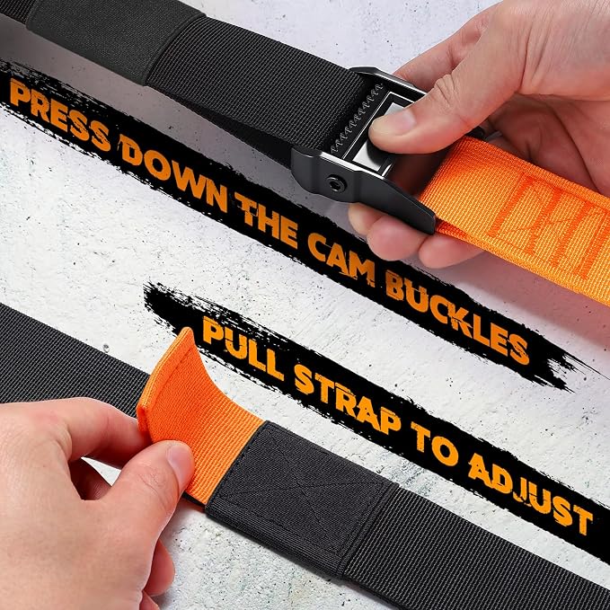 TOBWOLF Suspension Strap Training Kit, Full-Body Workout for Home Outdoor | Built-in Door Anchor, Compact Carry Bag, Adjustable Training Straps, Bodyweight Core & Strength Training, for Travel & Home