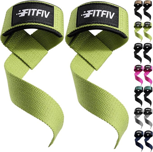 Lifting Straps for Weightlifting, Lifting Wrist Straps for Gym Strength Training, Neoprene-padded Wrist Cushion - Men & Women