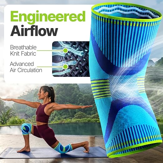 DR. BRACE Elite Compression Knee Brace for Women & Men, (2-Pack) Knee Support Compression Sleeve, Workout Sports Knee Braces for Meniscus Tear, ACL & Arthritis Pain Relief - Check Size Guide Video (Zeus, X-Large)