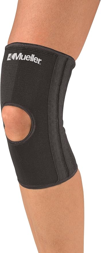 MUELLER Sports Medicine Elastic Knee Stabilizer, Knee Pain Relief Support for Men and Women, Ideal for Arthritis, Sprains, Swelling, Black