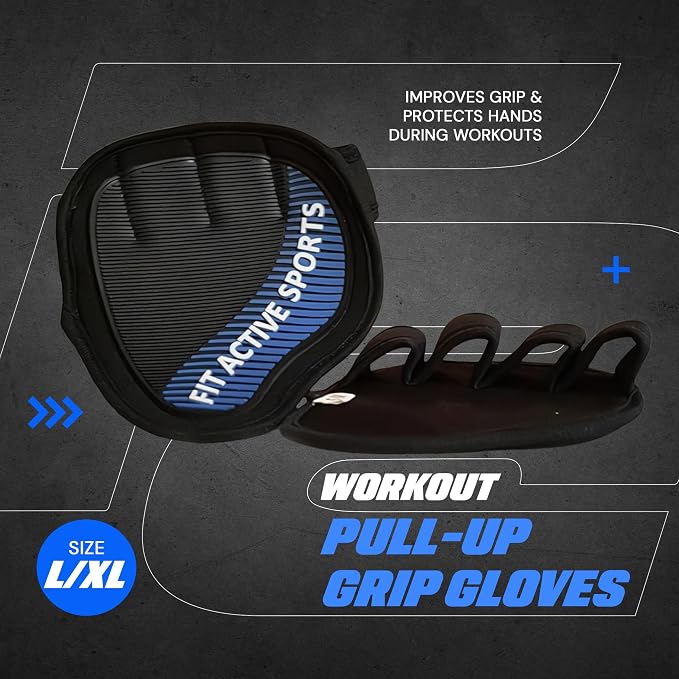 Workout Gloves for Gym - Durable Gym Grips, & Grip Pads - Rubber Padding to Avoid Calluses - Suits Men & Women