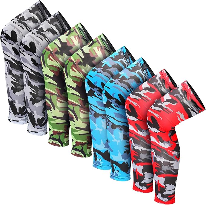 Tatuo Leg Sleeves Compression Long Knee Sleeve UV Protect for Men Women Sport Basketball Football