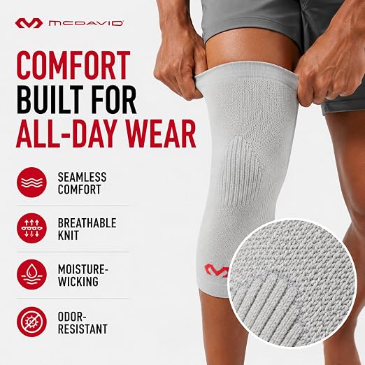 McDavid Infused Therapy Rayon Knit Knee Sleeve With Stays M