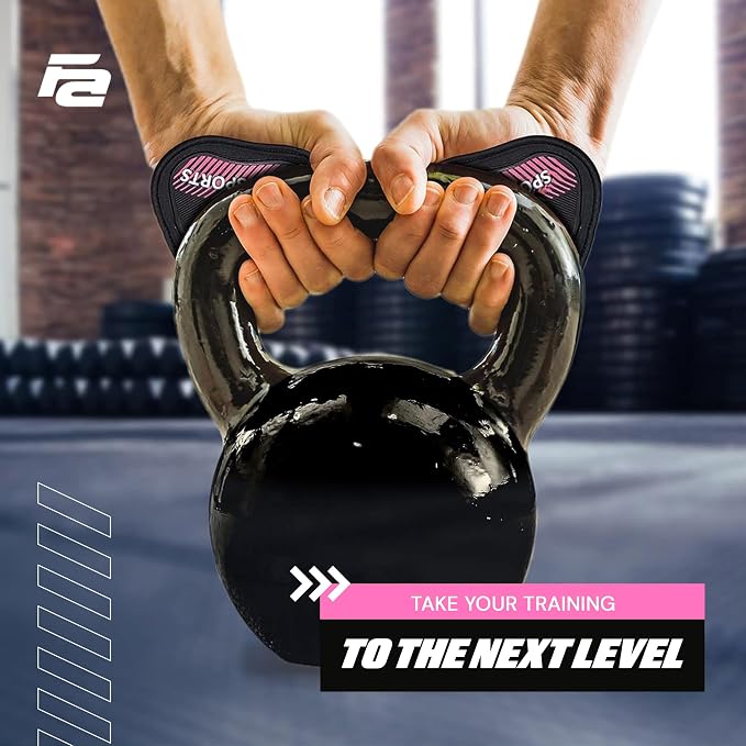 Workout Gloves for Gym - Durable Gym Grips, & Grip Pads - Rubber Padding to Avoid Calluses - Suits Men & Women