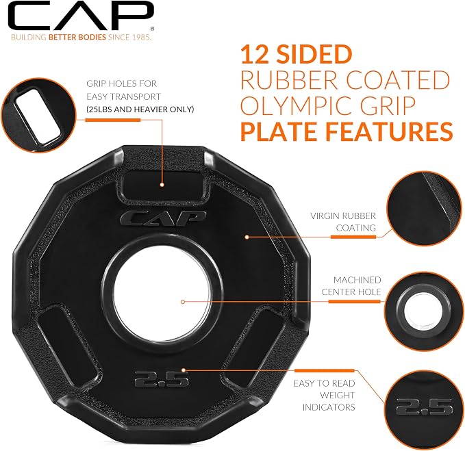 CAP Barbell 2-Inch Olympic Weight Plate | Multiple Options