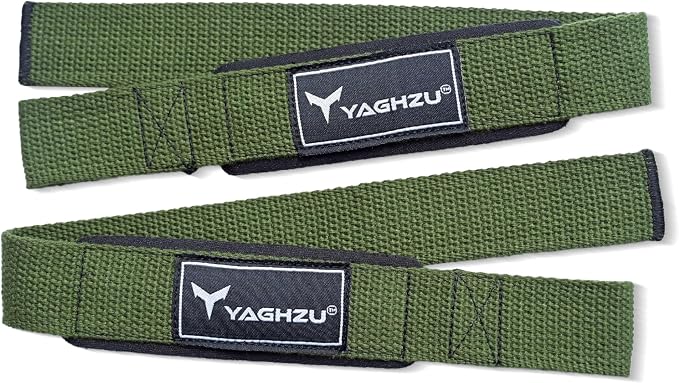Lifting Straps for Weightlifting, Bodybuilding, Powerlifting, Strength Training, & Deadlifts - Padded Neoprene 21 inch Cotton Lifting Wrist Straps, Gym Wrist Straps for Weight Lifting
