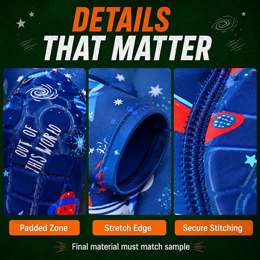 Kids Volleyball Knee Pads for Boys Girls, Space Sports Protective Knee Sleeves, Youth Basketball Dance Soccer Gym Pads, Back to School Gift for Children, Comfortable Pull On Support for Practice Game