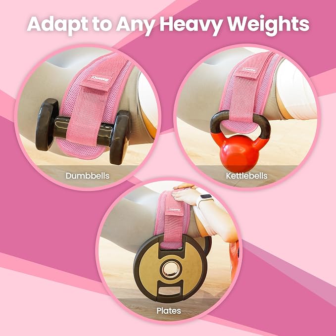 Hip Thrust Belt, Balency Hip Thrust Belt for Dumbbells Heavy, Booty Belt for Hip Thrust, Slip-Resistant Padding Hip Thrusts Belt for Gym or Home Workouts, Hip Thrust Band for Dumbbell Kettlebell Plate