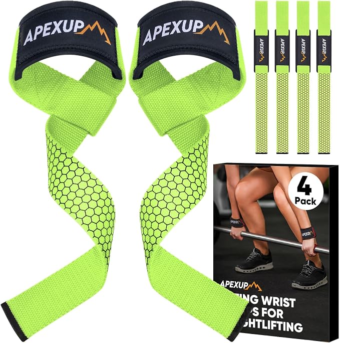Weight Lifting Straps for Weightlifting, Lifting Wrist Straps Gym, Deadlift Strap, Anti Slip Silicone Weightlifting Strap Men Women Powerlifting, Strength Training