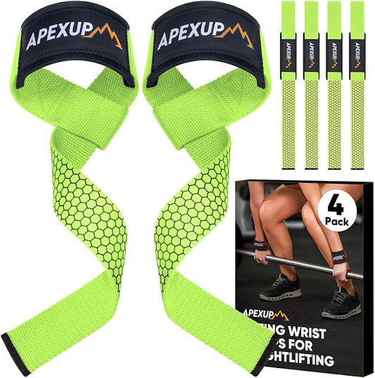 Weight Lifting Straps for Weightlifting, Lifting Wrist Straps Gym, Deadlift Strap, Anti Slip Silicone Weightlifting Strap Men Women Powerlifting, Strength Training