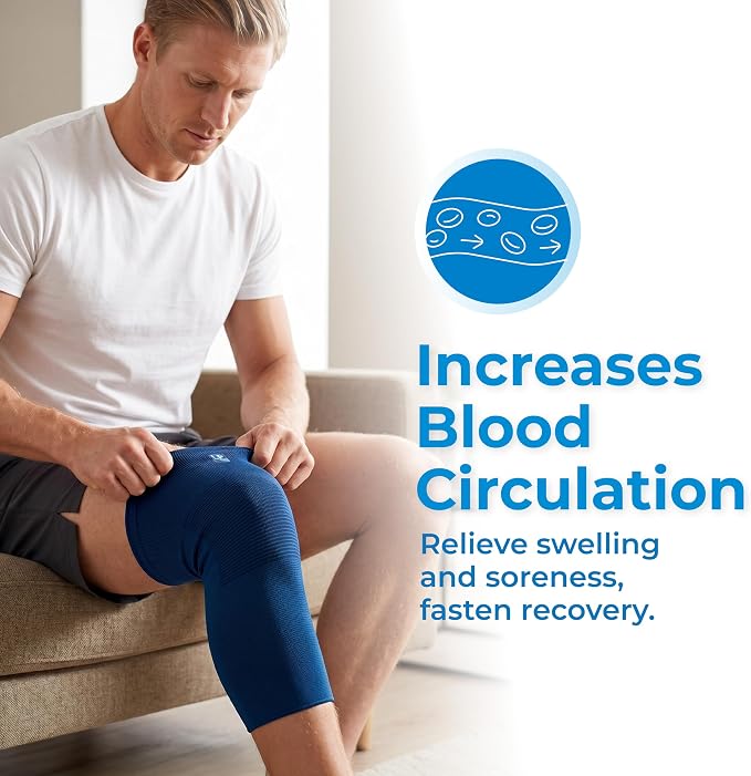 LP SUPPORT 667 Compression Sleeve Leg Full Length for Sports, Cycling, Running, Basketball, for Men Women (S - XL)