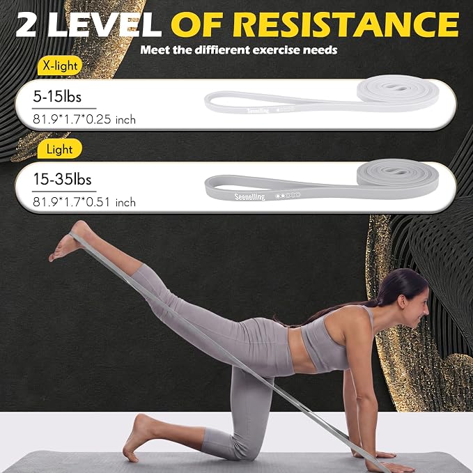 Seenelling 36 Pcs Resistance Bands Bulk Elastic Workout Bands for Home Gym Strength Training Yoga and Physical Exercise Loop for Men and Women