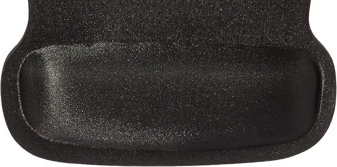 Amazon Basics Ergonomic Mouse Pad with Wrist Support for Pain Relief, Gel-Filled Cushion, Non-Slip Rubber Grip Base, 10.1 x 8.1 Inches, Black, 20-Pack
