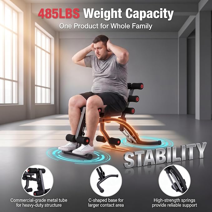 OPPSDECOR Weight Bench for Home Gym, ASTM-Certified 660LBS Fast Foldable Workout Bench for Home Gym, 8 Adjustable and 30in Extended Backrest for Bench Press Incline/Flat/Decline Dumbbell Exercise