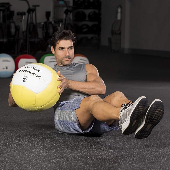 Champion Sports Rhino Promax Wall Balls - Soft Shell Non-Slip Grip for Weightlifting, Plyometrics, Cross Training, & Home Gym