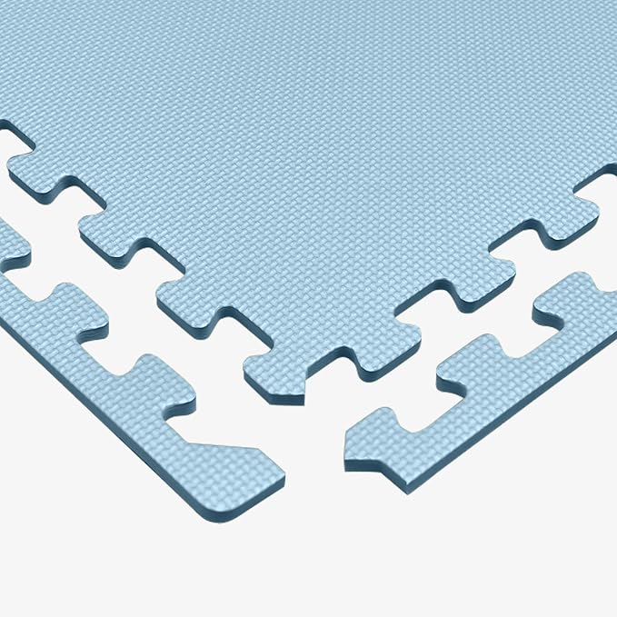 We Sell Mats 1/2-inch Multi-Purpose, Sky Blue, 16 Sq Ft (4 Tiles)