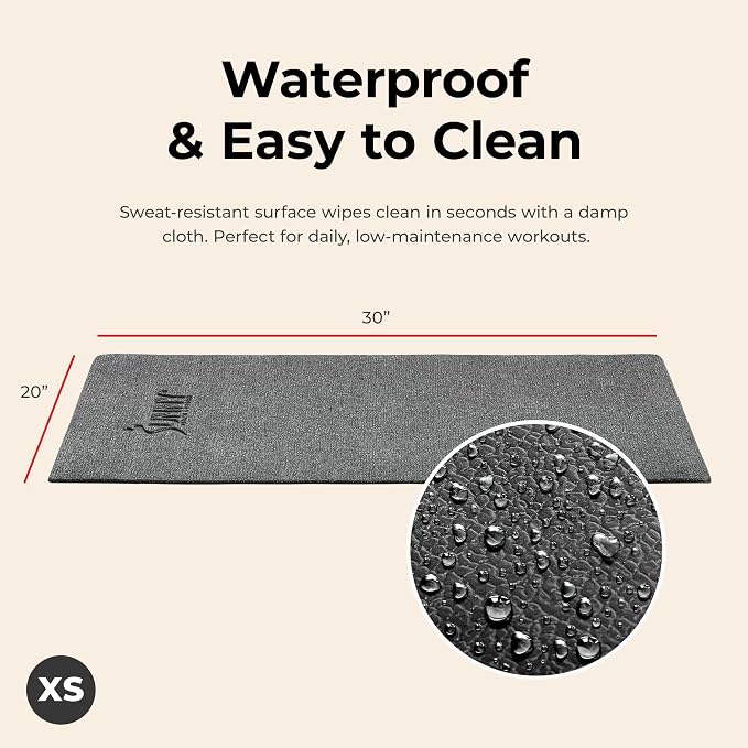 Sunny Health & Fitness Equipment Mats, Home Gym Floor Protection, 4 Sizes