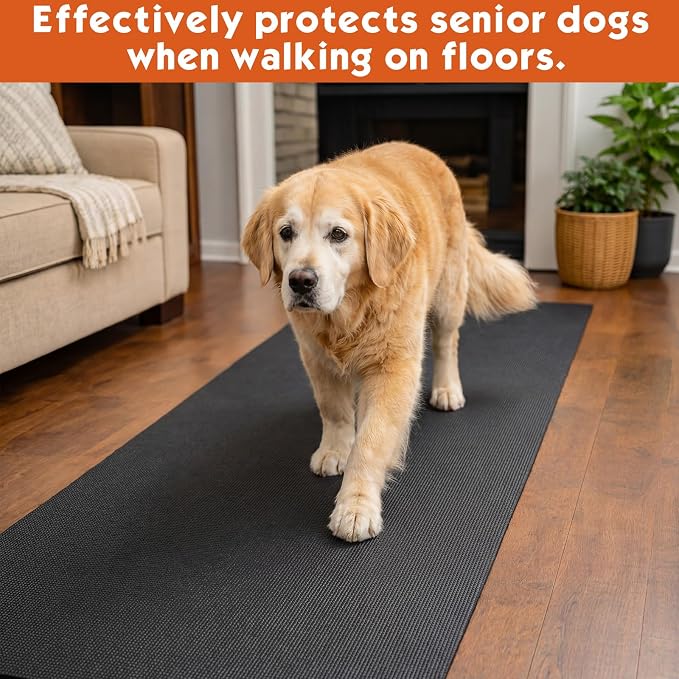 Nuanchu Yoga Mat Roll 24 inch Width, 4mm Thick Non Slip Exercise Mat, Large Anti Tear Gym Flooring for Home Workout, Fitness, Senior Dog Floor Protection