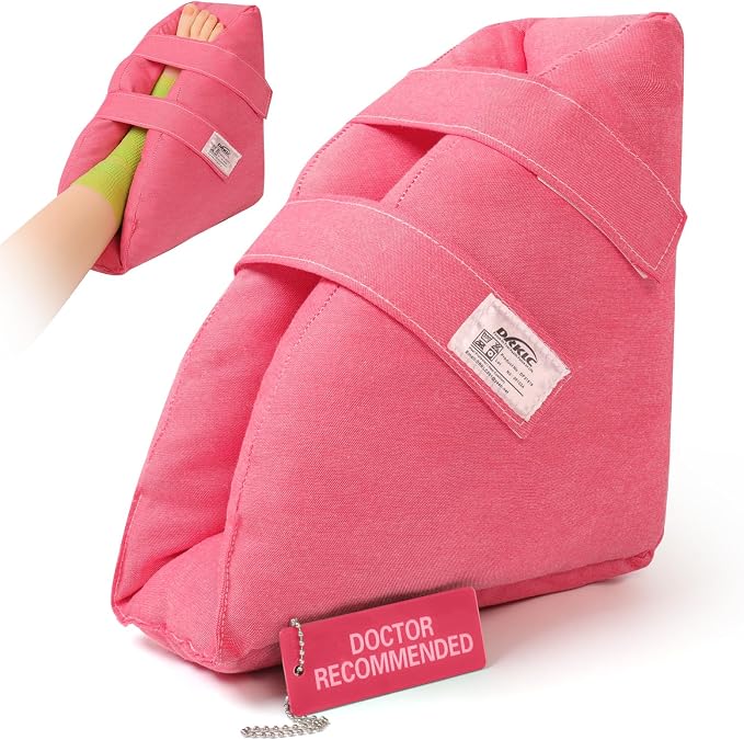 Heel Protector Cushion for Pressure Sores,Adjustable Foot Support Boot Surgery Recovery Supplies for Elderly Bedridden Pressure Ulcer Cushion Ankle Pillow for Bed, Wheelchairs