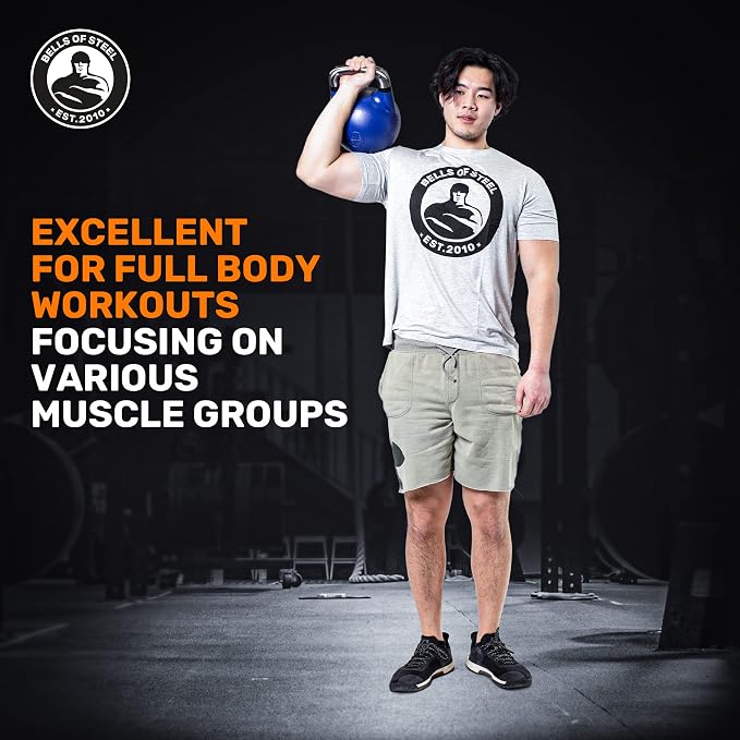 Competition Kettlebells [Bells of Steel] Kettle Bell Weights, Pro Grade Kettle bell for Full Body Workouts, 33mm Starter Size Handle or 35mm Competition Standard Handle Kettlebell