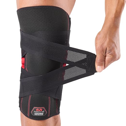 McDavid NRG Cross Compression Knee Sleeve w/Spring Hinge Black S