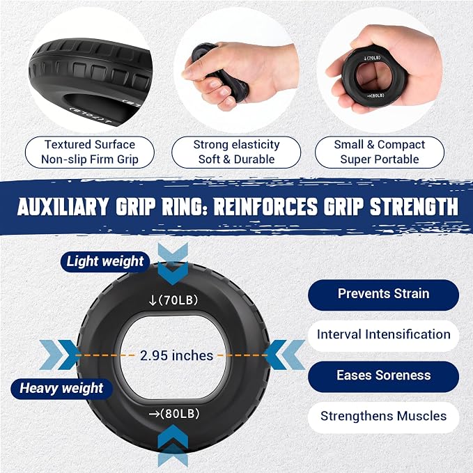 Weighted Ropeless Battle Rope for Home Gym, with Grip Strengthener & Poster | Portable Cordless Battle Rope with Storage Bag for HIIT, Strength, High Calorie Burn & Quiet Cardio Training Men & Women(2PC)