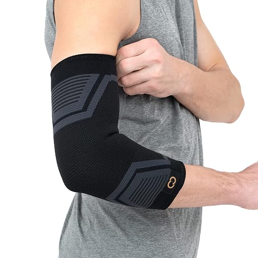 Copper Compression PowerKnit Elbow Sleeve - Seamless Elbow Brace for Men & Women - Pain Relief for Tendonitis, Tennis Elbow, Golfers, Weight Lifting - Fits Right or Left - 1 Sleeve - XXL