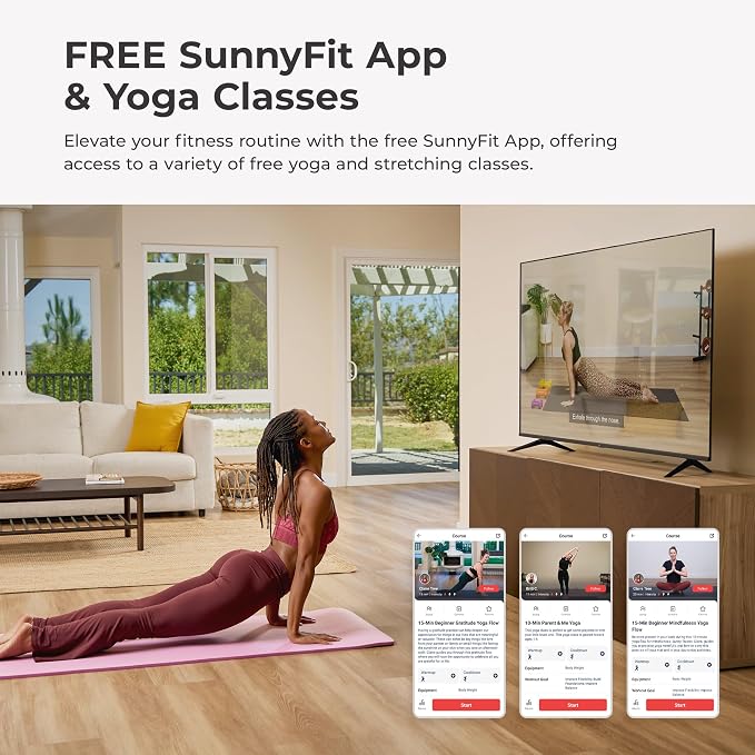 Sunny Health & Fitness Exercise Yoga Mats - Non-Slip Support for Home & Gym