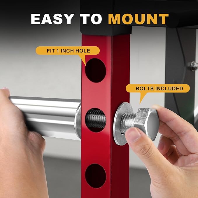 EVERYMATE Weight Plate Holder Power Rack Attachment 2 Inch Olympic Plate Storage Power Squat Rack Holder Weight Plates for 2x2 3x3 2x3 Power Cage Accessories Weight Plate Rack