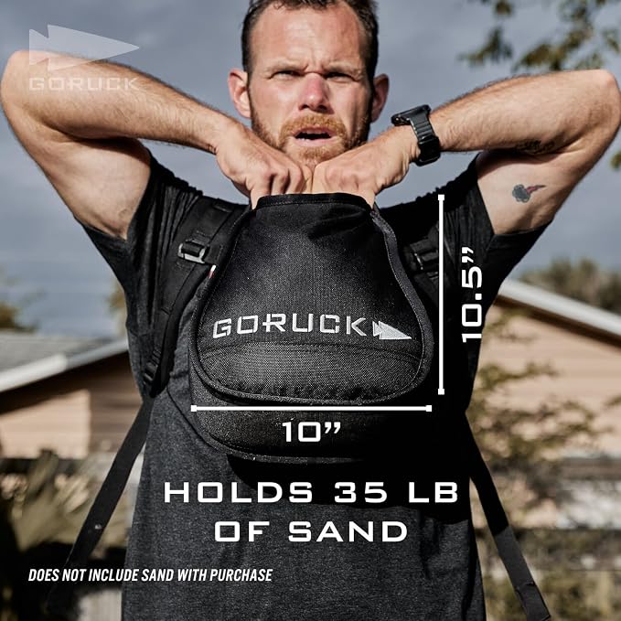 GORUCK Sand Kettlebell, Soft Kettlebell for Home Gym Training | Soft Sand Filled Kettlebell Weight, Floor Safe, For Weightlifting, Strength Training and Travel Workouts, Men and Women