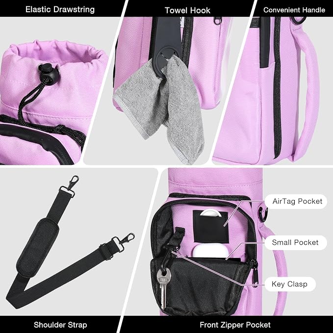 MoKo Magnetic Gym Bag, Magnetic Water Bottle Holder with Clear Phone Pouch, Built-in 4 Magnets Fitness Bag for Men and Women Compatible with Most Water Bottles, Gym Accessories Gifts, Purple | Built-in 5 Magnets Fitness Bag for Men and Women Compatible...