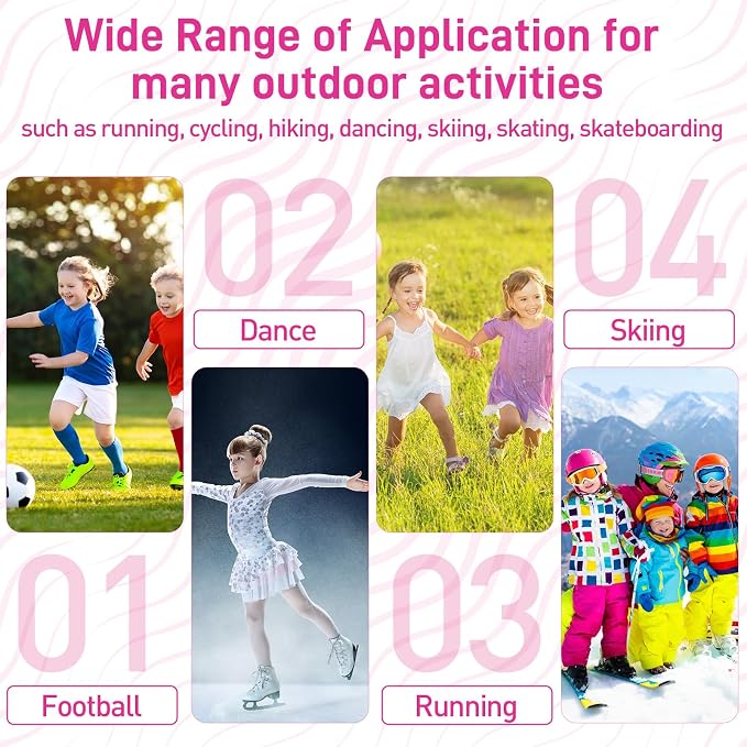 Tarpop 2 Pairs Kids Ankle Brace Set Foot Ankle Support Kids Ankles Sleeve Compression Socks Knitted Fitness Stabilizer Wrap Protector Knitted Child Sleeve Support for Injury Prevention Jogging Running
