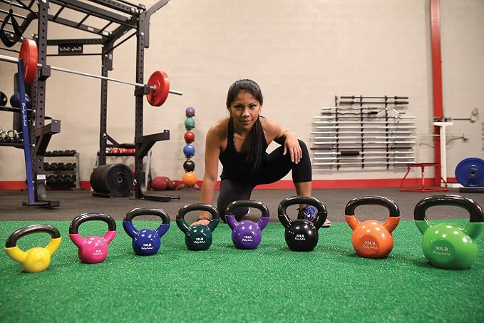 Body Solid Vinyl Coated Kettle Bell Set