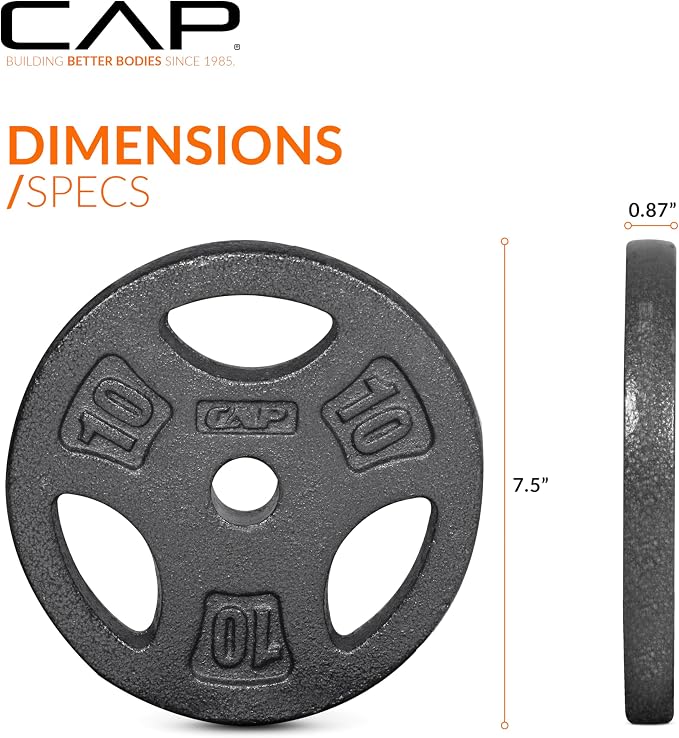 CAP Barbell Standard 1-Inch Grip Weight Plates