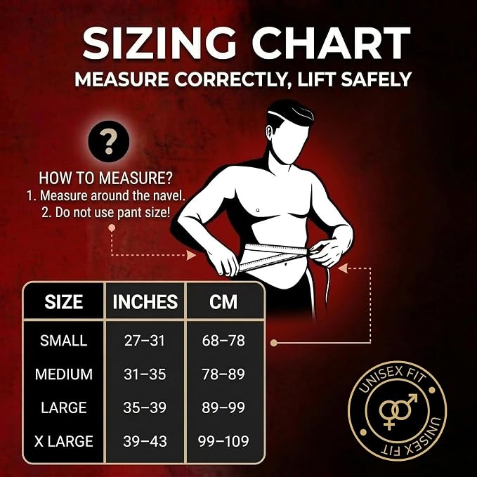 Weight Lifting Belt, 6.5 Inch Auto Lock Back Support, Black Neoprene, Padded Design for Deadlift, Squat, Powerlifting, Gym Training