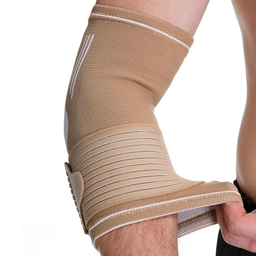 NeoTech Care Elbow Support Brace (Beige, Size L, 1 Unit)