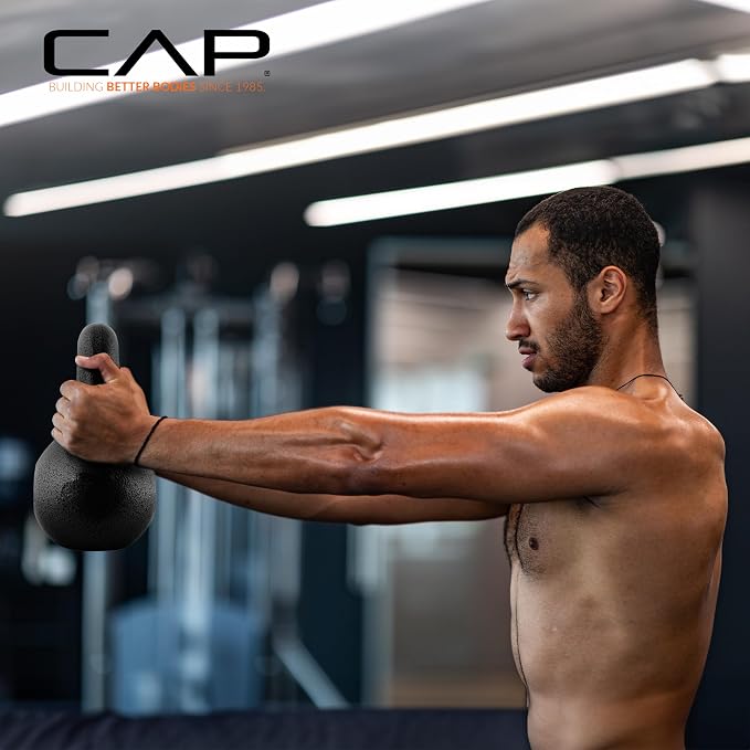 CAP Barbell Cast Iron Kettlebell - Singles and Sets, Multiple Weight Choices