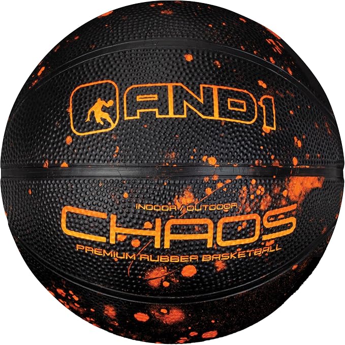 AND1 Mini Basketball Pack Set for Kids (Deflated w/Pump Included): - 7-Inch Premium Youth Size Basketballs, Easy to Grip
