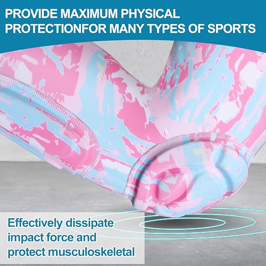 Padded Knee Calf Pads Compression Leg Sleeve Thigh Protector Gear Shin Brace for Football Basketball Volleyball Soccer Baseball for Adult (1 Pair)