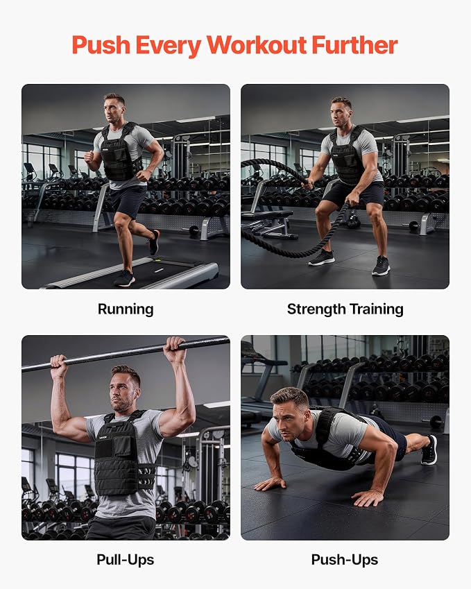 VEVOR Weight Vest Plates, 5.75/8.75/14.5/19.75 LB Pairs, Premium Steel Weighted plates, Additional Weight for Weight Vests, for Strength Training, Running, Fitness, Heavy Workouts