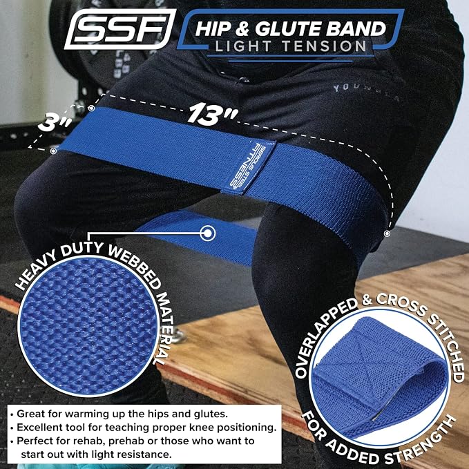 Hip and Glute Activation Band | Squat & Deadlift Warm-up Band for Hips and Glutes