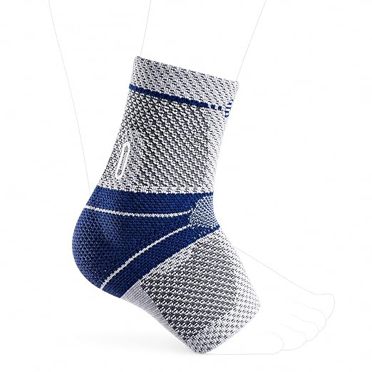 Bauerfeind - MalleoTrain - Ankle Support Brace - Helps Stabilize the Ankle Muscles and Joints For Injury Healing and Pain Relief - Right Foot - Size 2 - Color Titan