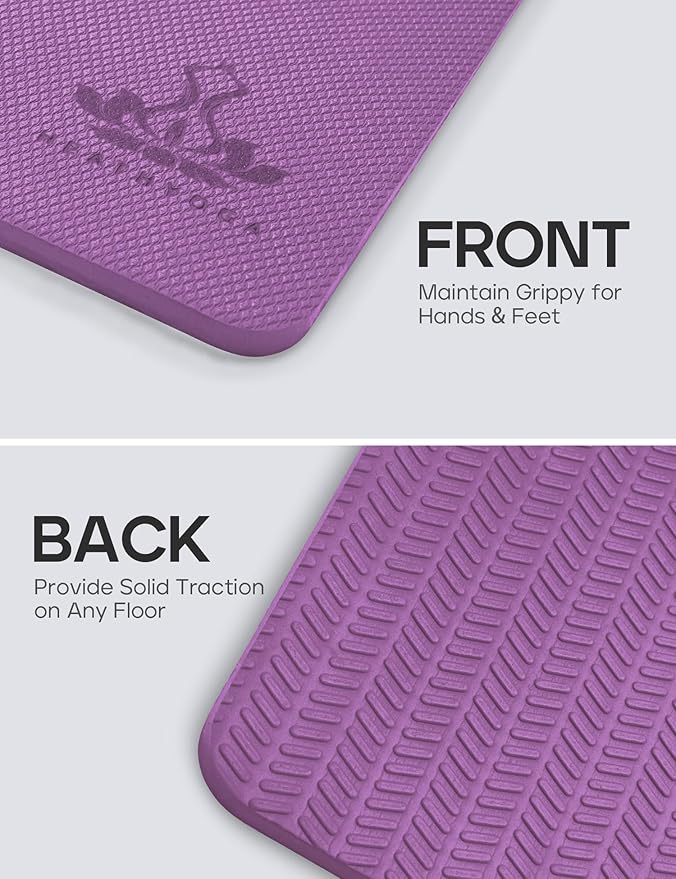 Heathyoga Yoga Knee Pads Cushion Non-Slip Yoga Mat Thick Yoga Accessories for Women Workout Pilates Kneeling Pads for Working out Exercise 26"x10"x0.5"
