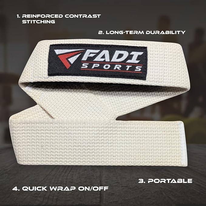 Lifting Wrist Straps for Weightlifting, Bodybuilding, Powerlifting & Deadlifts – 24 Inch Cotton Straps with Padded Neoprene for Strength Training & Grip Support