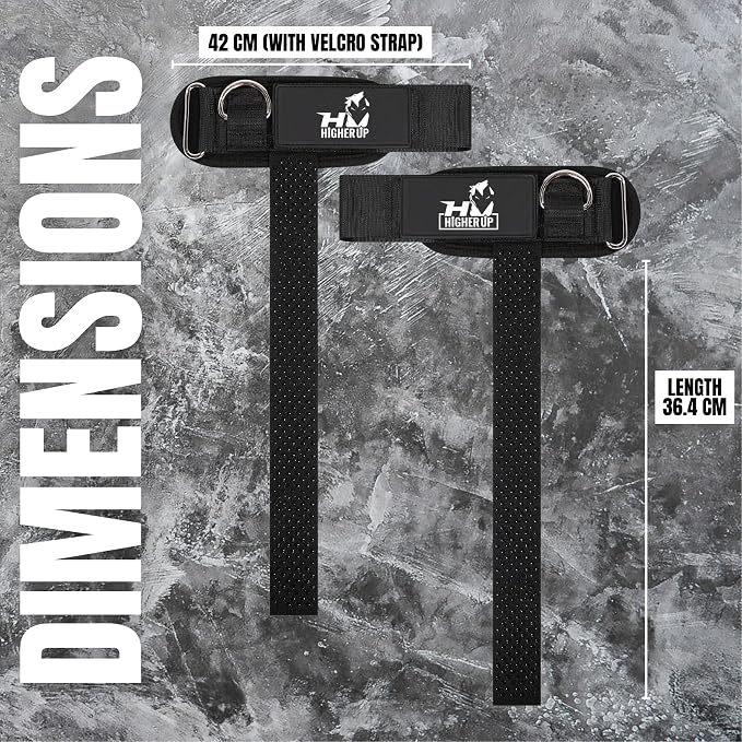 Ekkovision EKKO Weight Lifting Straps With Cuffed D Ring, Wrist Support for Men, Heavy Duty Thick Comfortable Lifting Straps, Secure Fit, Enhanced Grip, Straps for Weightlifting & Gym Training