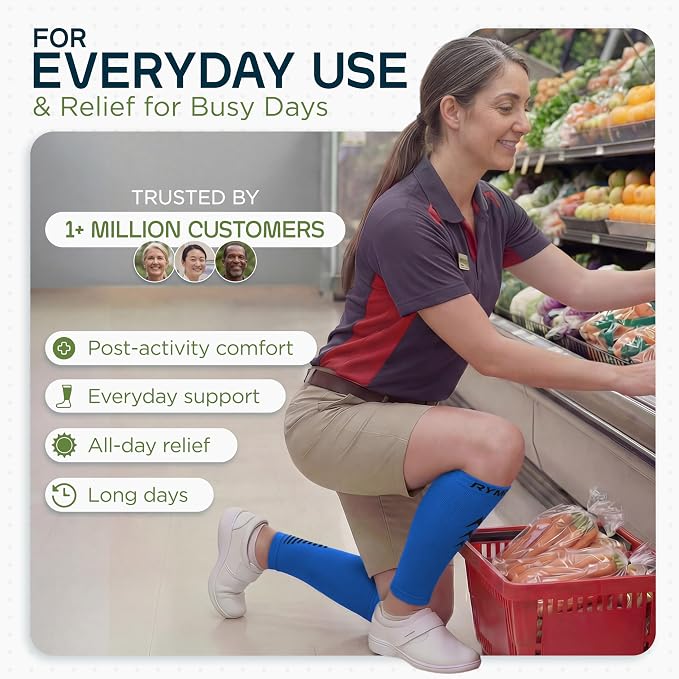 Rymora Calf Compression Sleeves for Men & Women