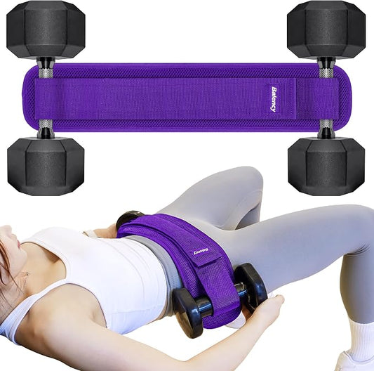 Hip Thrust Belt, Balency Hip Thrust Belt for Dumbbells Heavy, Booty Belt for Hip Thrust, Slip-Resistant Padding Hip Thrusts Belt for Gym or Home Workouts, Hip Thrust Band for Dumbbell Kettlebell Plate