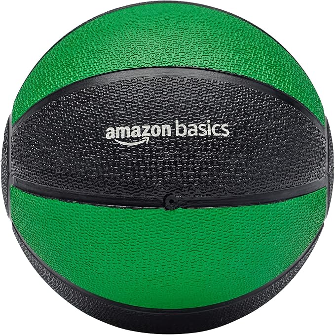 Amazon Basics Weighted Medicine Ball for Core Strength, Strength Training, Full-Body Workouts and Balance Exercises